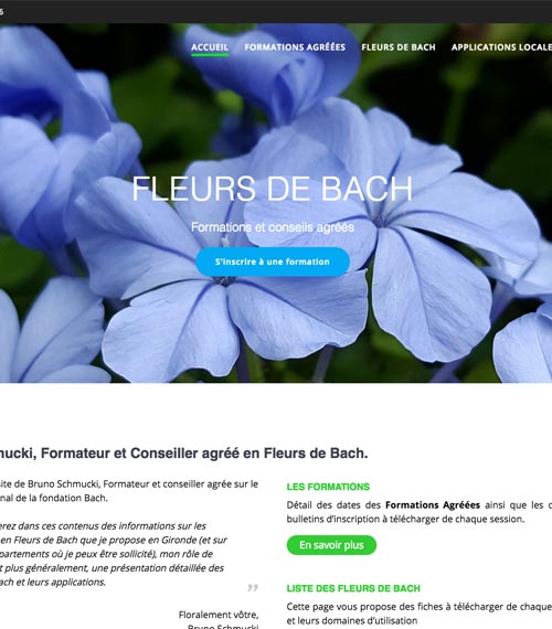 Site Les Fleurs de Bach