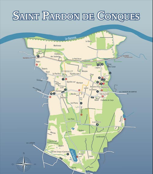 Plan Saint Pardon de Conques